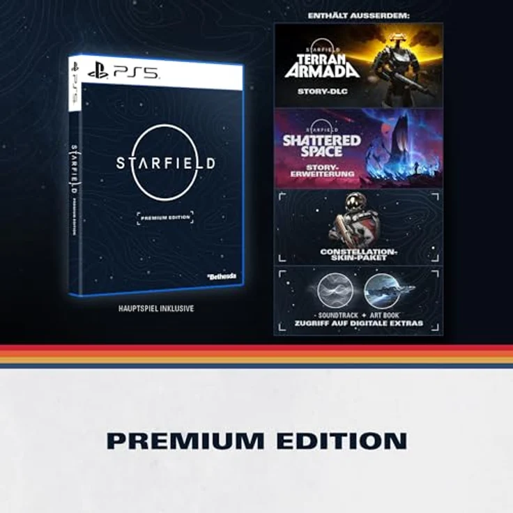 Xbox Starfield™ Premium Edition – PlayStation 5©, physische Disc, inkl. Hauptspiel, DLCs, Skin-Paket, Equinox-Lasergewehr und Digital-Artbook – Bild 2