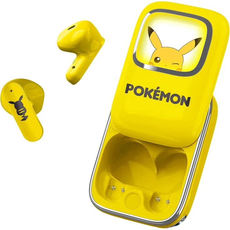 OTL Pokémon Pikachu Slide TWS-Ohrhörer mit Ladehülle In-Ear-Kopfhörer (ja, Bluetooth, mit Smart Touch Control)