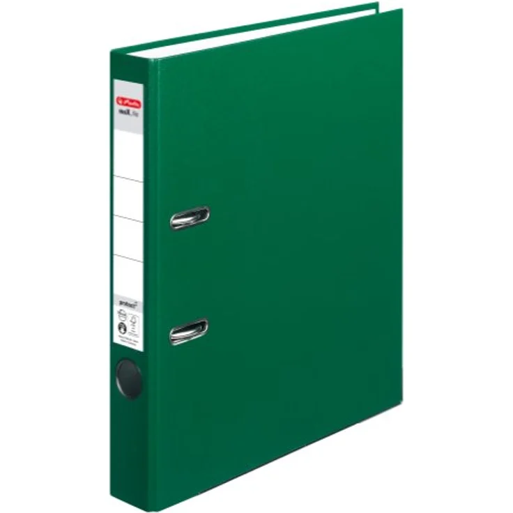 Herlitz Aktenordner maX.file protect, schmal, DIN A4, mit Griffloch, Blattniederhalter und Kantenschutz, blau – Bild 2