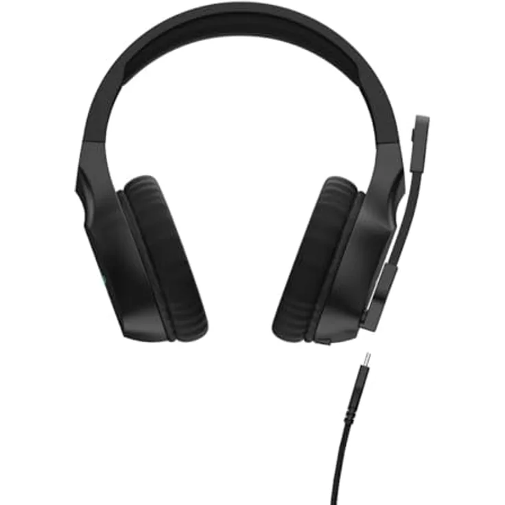 uRage Gaming Headset „SoundZ 710 7.1 V2“ (Headset für PC und PS5 optimiert, DTS Lizenz, 7.1 Virtual Surround Sound, LED Beleuchtung, Plug & Play, Over Ear Kopfhörer) schwarz