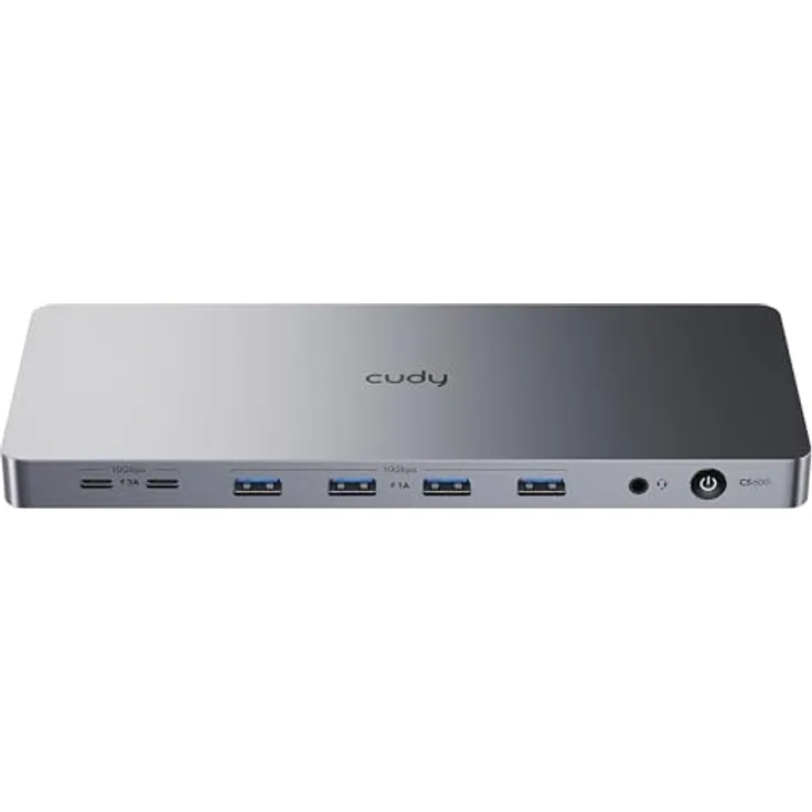 Cudy CS700 USB 3.2 Gen 2 Dual 4K 60Hz Display-Dockingstation, 2 HDMI 10Gbit/s USB-C, Gigabit RJ45, 100W PD, 150W Netzteil, DisplayLink