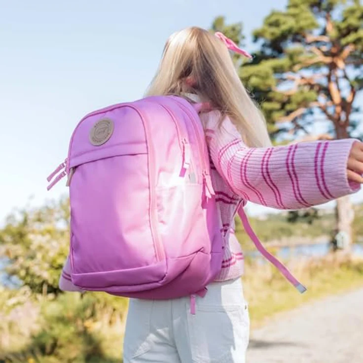 Beckmann Norway Urban Midi Schulrucksack 44 cm, pink, 100% Polyester, ideal für Laptop und Schule – Bild 2