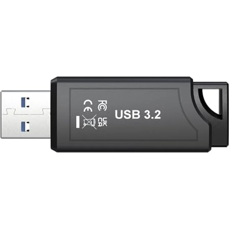 PNY Pro Elite V3 USB 3.2, USB Stick mit 512 GB, hohe Übertragungsraten bis zu 1000 MB/s, Metallgehäuse, schwarz – Bild 9