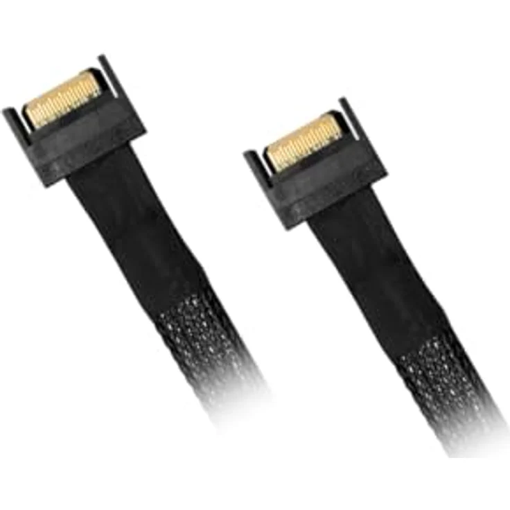 ICY DOCK MB413L-B Datenkabel, 1x MCIO 8i SFF-TA-1016 zu 2x MCIO 4i SFF-TA-1016, 50cm, unterstützt PCIe 5.0 – Bild 4