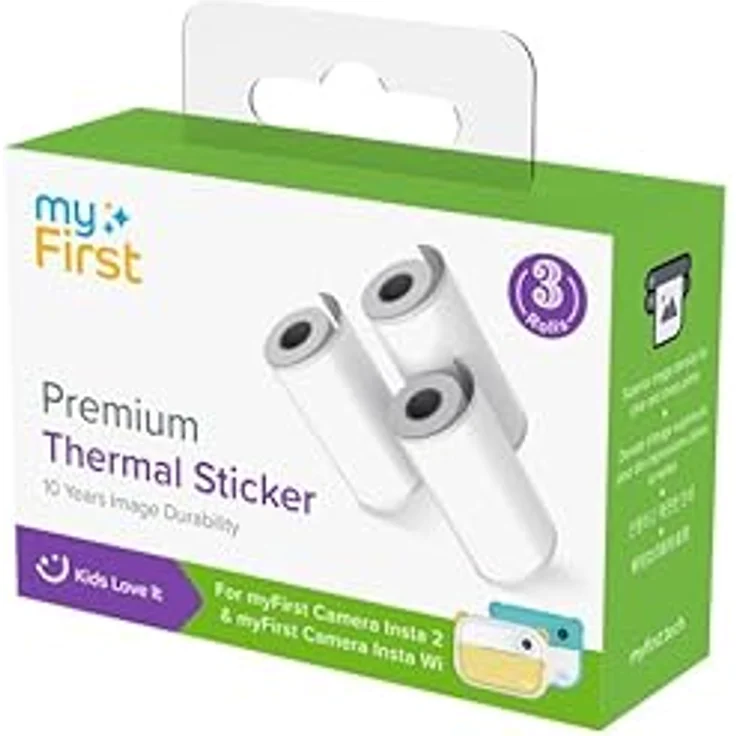 myFirst Fotopapier Thermoaufkleber für myFirst Insta Wi & Insta 2 - Dunkle Bilddichte, 10 Jahre Haltbarkeit - 3,6 Meter – Bild 2