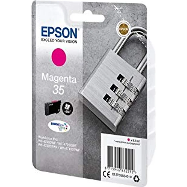 Epson Original 35 Tinte Schloss (WF-4720DWF WF-4725DWF WF-4730DTWF WF-4740DTWF) magenta – Bild 3
