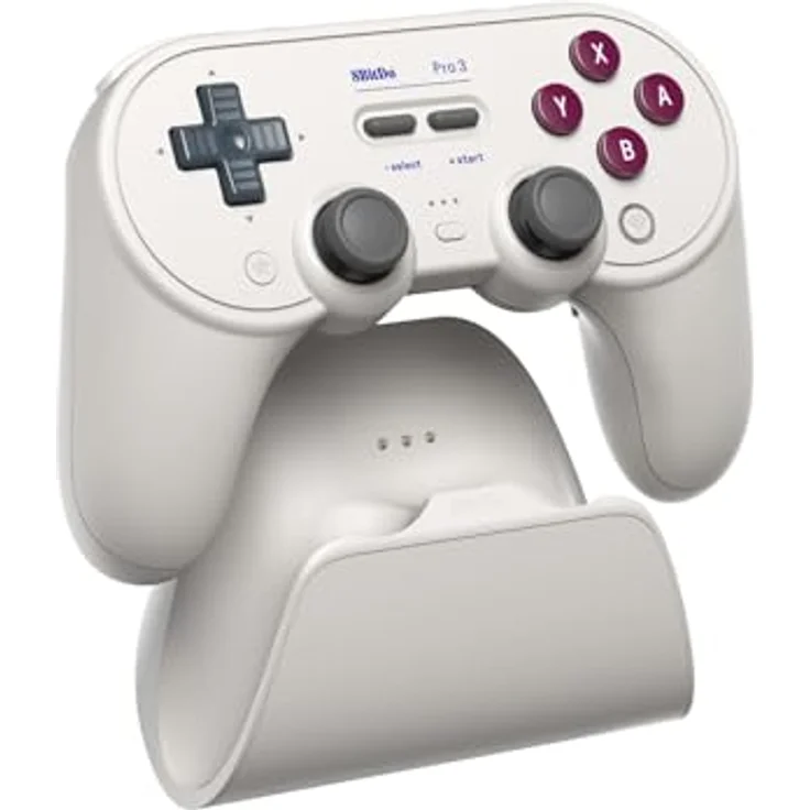 8bitdo 8Bitdo Pro 3 Bluetooth Controller für Switch/Switch 2, Multiplattform-Kompatibilität, swappable ABXY-Tasten, Pro Back Buttons, integrierte Ladestation, TMR-Joysticks - G Classic – Bild 2