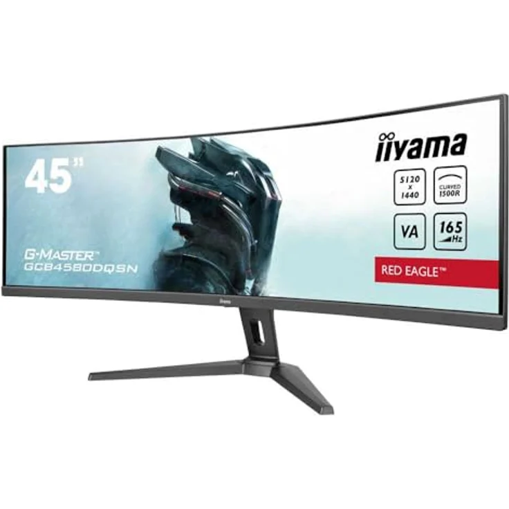 iiyama G-MASTER Red Eagle GCB4580DQSN-B1 Curved Monitor 45" DQHD 165Hz USB-C Dock HDR400 FreeSync schwarz – Bild 5