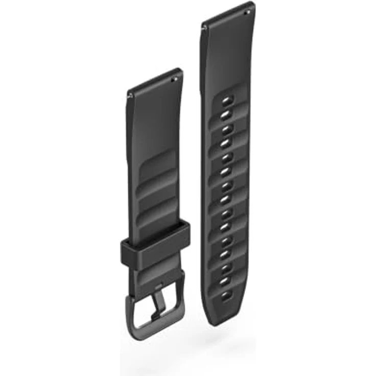 Hama 178657 Armband 20 mm für Smartwatches, Silikon, schwarz, für jede Marke – Bild 2