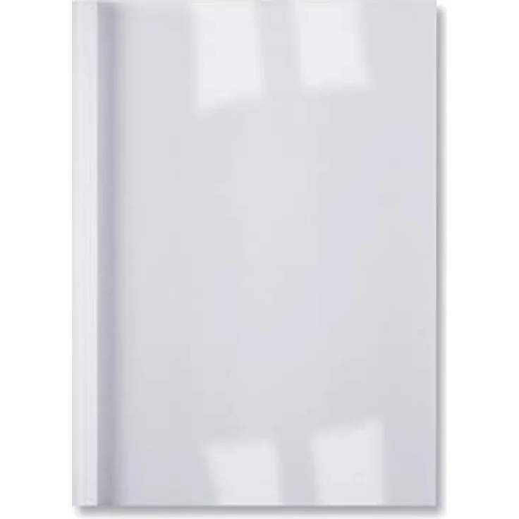 GBC Thermobindemappe Business Line, A4, transparente PVC-Vorderseite, seidenmatte weisse Rückseite, Rückenbreite 3 mm – Bild 1