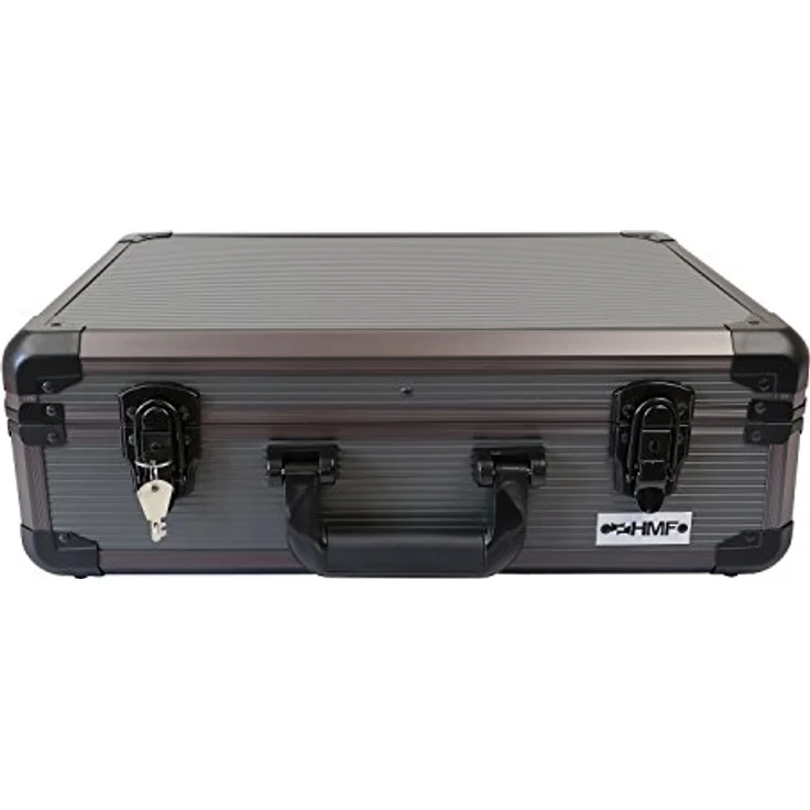 HMF 14502-02 Alu Transportkoffer, Aufbewahrungskoffer, Kamerakoffer, individuelle Facheinteilung, 46 x 15 x 33 cm – Bild 5