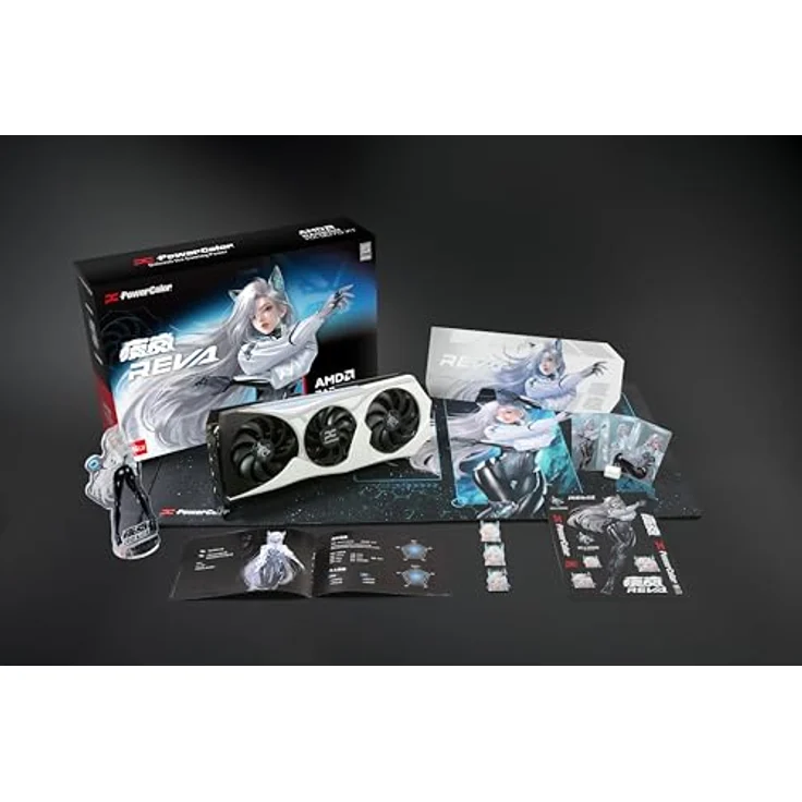 Powercolor Radeon RX 9070 XT Hellhound REVA, Grafikkarte mit 16GB GDDR6-VRAM, 3 Lüfter-Kühlsystem, HDMI 2.1 und DisplayPort 2.1 – Bild 9