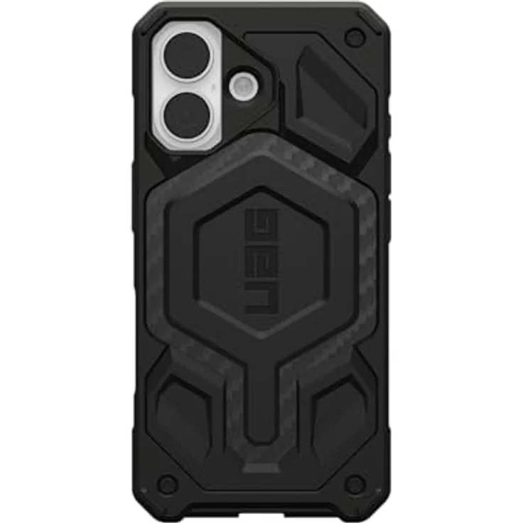 URBAN ARMOR GEAR Monarch Pro Case für Apple iPhone 17, 5-Schichten Schutz, Wireless Charging, Carbon Fiber – Bild 3