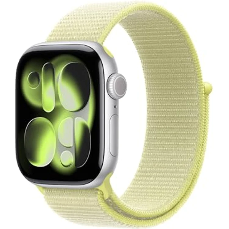 Apple Sport Loop, Uhrband 42 mm, atmungsaktives Nylongewebe, Neongelb, One Size (passt den meisten Handgelenken) – Bild 2