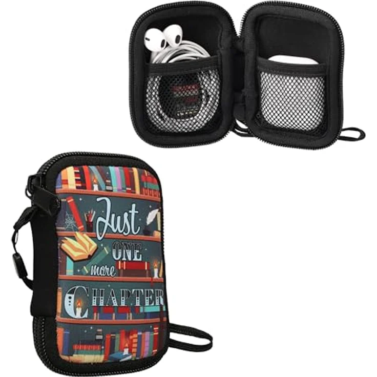 kwmobile Neopren Kopfhörer-Schutzhülle für in-ear Headphones, wetterfest, 6 x 9 cm, mit Reißverschluss – Bild 1
