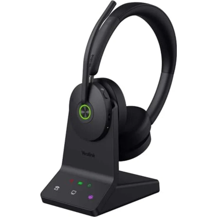 Yealink WH68 ANC UC, Headset mit Active Noise Cancelling und Basisstation – Bild 1