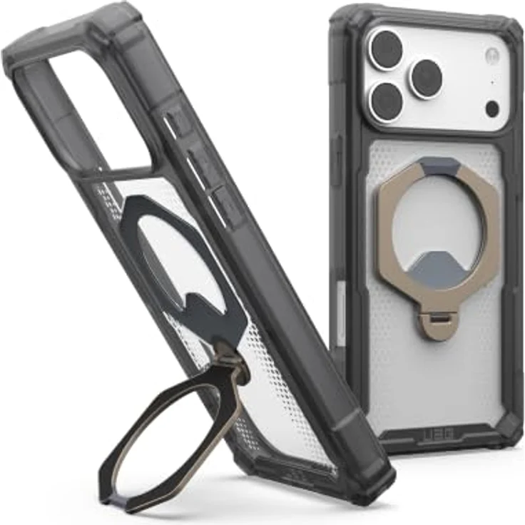 UAG Plasma XTE 360 MagSafe, Handyhülle für iPhone 18 Pro Max/17 Pro Max, ash/titanium, mit drehbarem Kickstand und verstärkten TPU-Stoßfängern – Bild 1