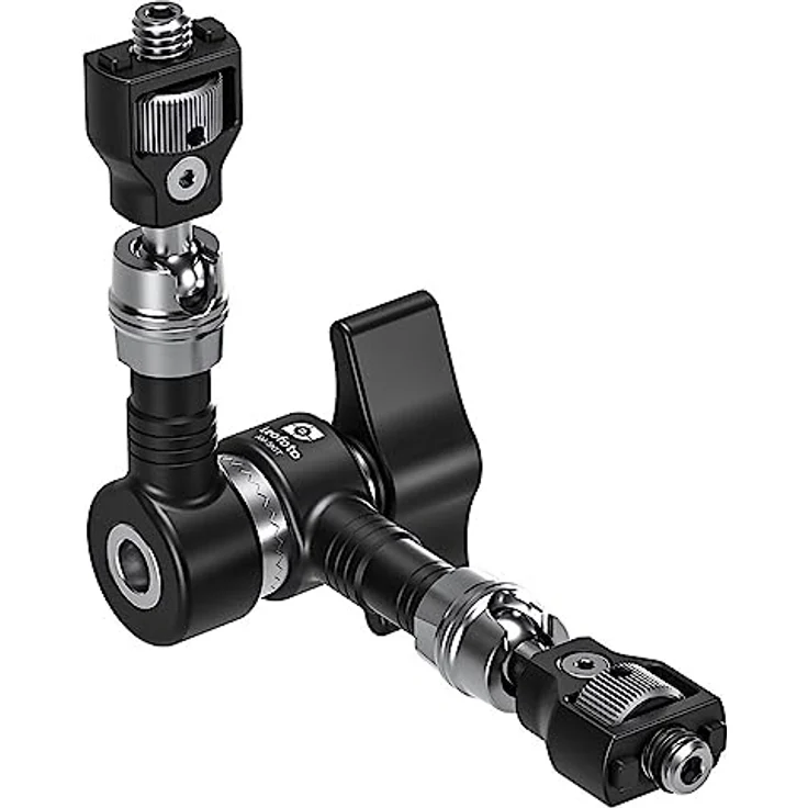 LEOFOTO Gelenkarm AM-5 KIT, Kamera-Zubehör mit 6 kg Tragkraft, inkl. zwei Adaptern, 120 mm zusammengeklappt – Bild 1