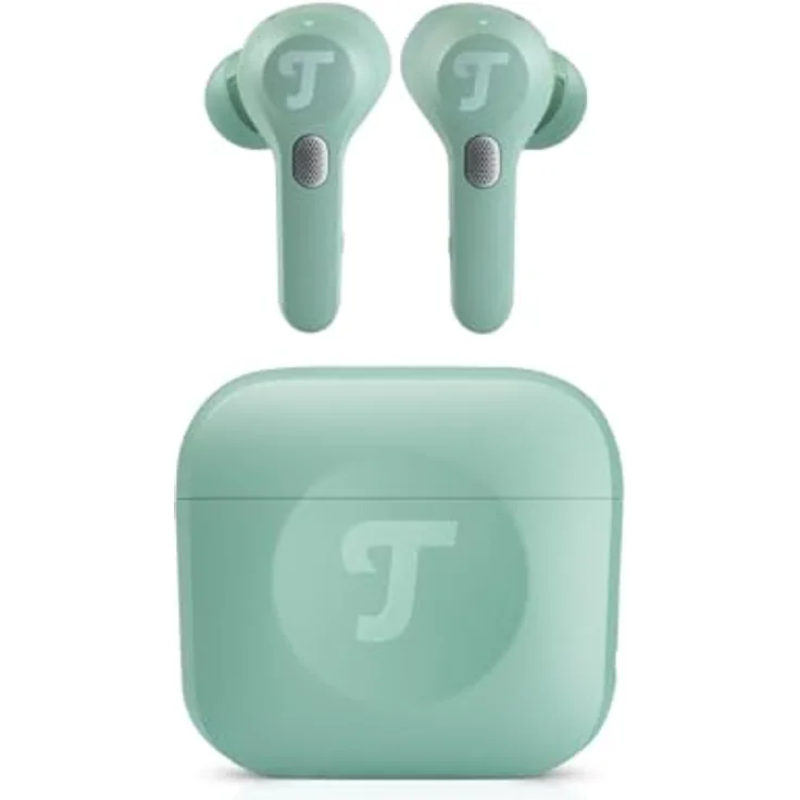 Teufel Airy TWS Pro, Kabellose In-Ear-Kopfhörer mit ANC, 32 Stunden Akkulaufzeit, Türkis