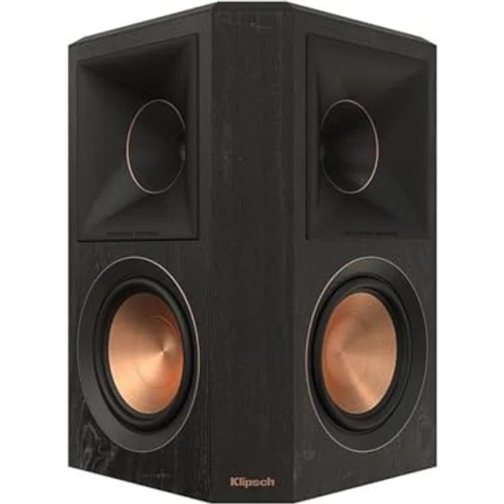 Klipsch RP-502S II PASIVE Surround Lautsprecher Ebony, Keramik-Woofer für makellosen Klang und belüftetes Hochtöner-Design – Bild 5