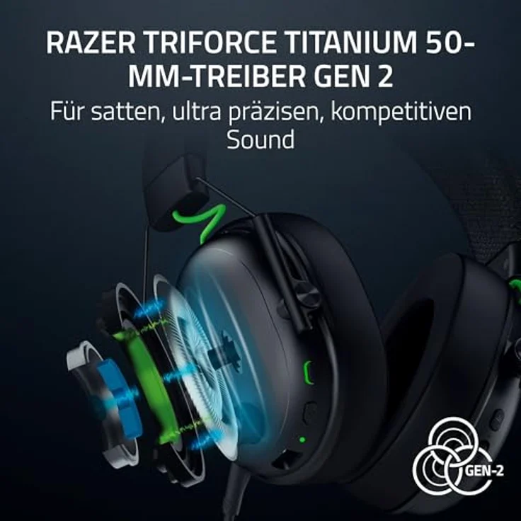 Razer BlackShark V3 Xbox S|X, Kabelloses E-Sport-Headset mit Triforce 50mm Treibern, Abnehmbarem Mikrofon, HyperSpeed 2,4 GHz & Bluetooth, Surround Sound für Xbox/PC, Schwarz – Bild 4