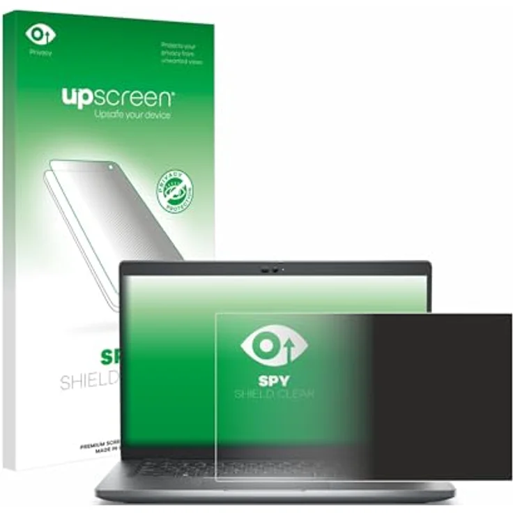 upscreen Anti-Spy Blickschutzfolie für Dell Latitude 5430 Non-Touch, Blaulichtfilter und kratzfeste Displayschutzfolie, Made in Germany – Bild 1
