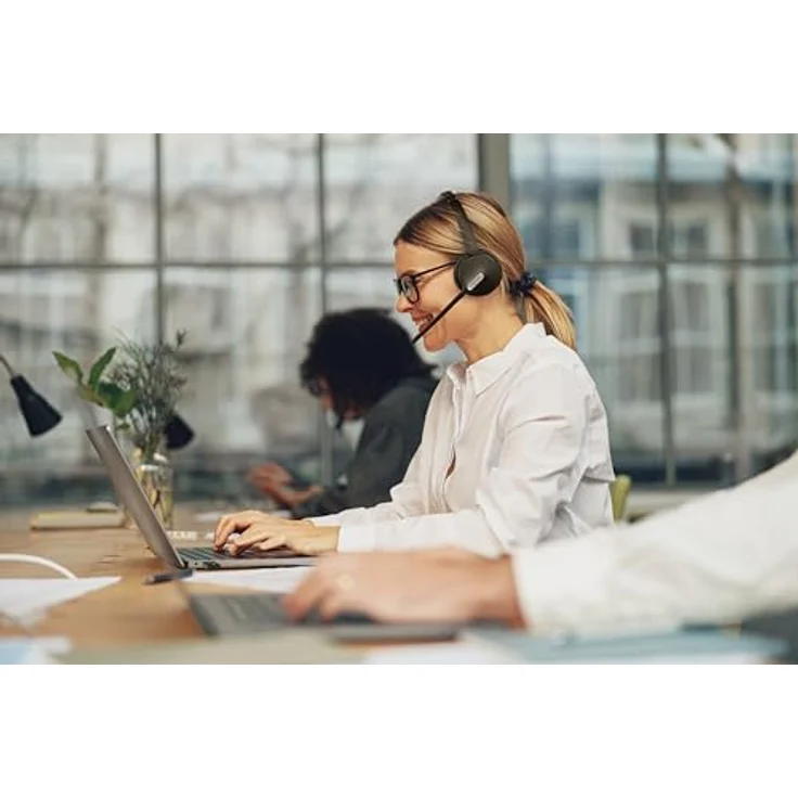Yealink WH64 Workstation Mono, UC Headset mit DECT & Bluetooth, 32 Stunden Gesprächslaufzeit, kapazitiver Touchscreen 10,16 cm – Bild 3