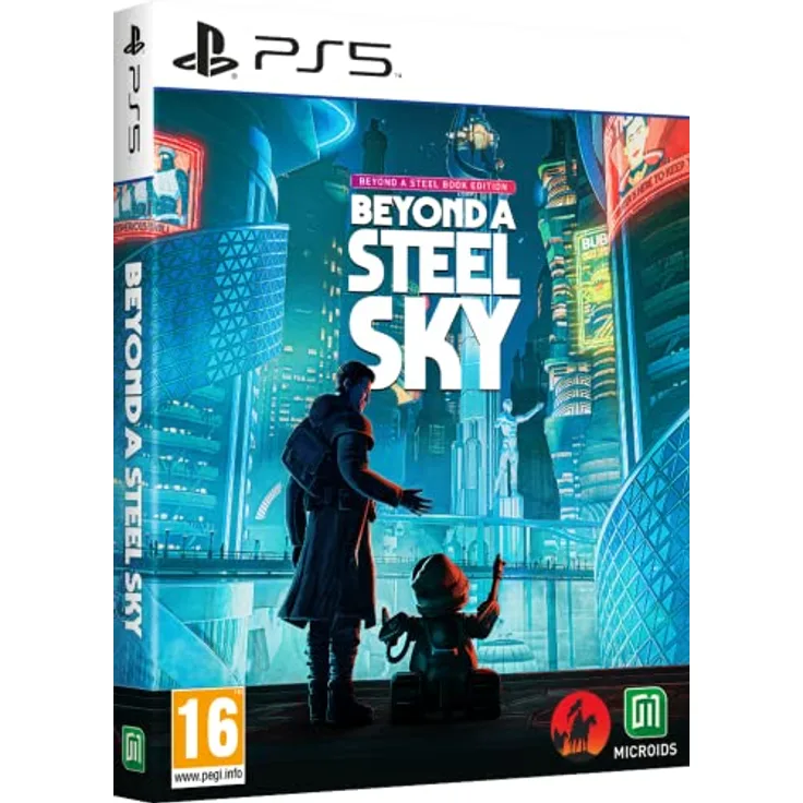 Microids France Beyond A Steel Sky - Beyond A Steelbook Edition PS5, Cyberpunk-Thriller mit finsteren Verschwörungen, für PlayStation 5