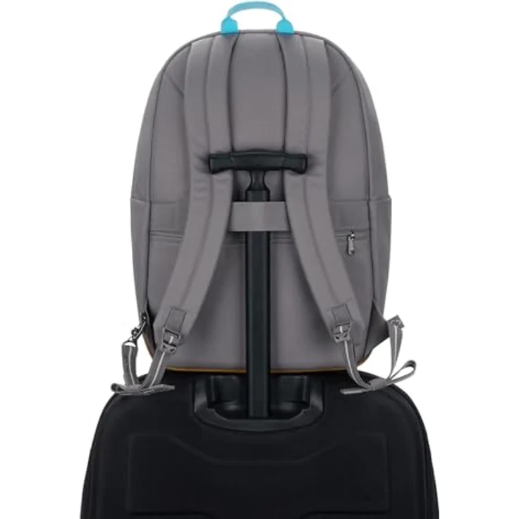 Pacsafe GO 25L, Anti-Diebstahl Notebook Rucksack in Stone mit gepolstertem Laptopfach und RFID-blockierendem Fach – Bild 5
