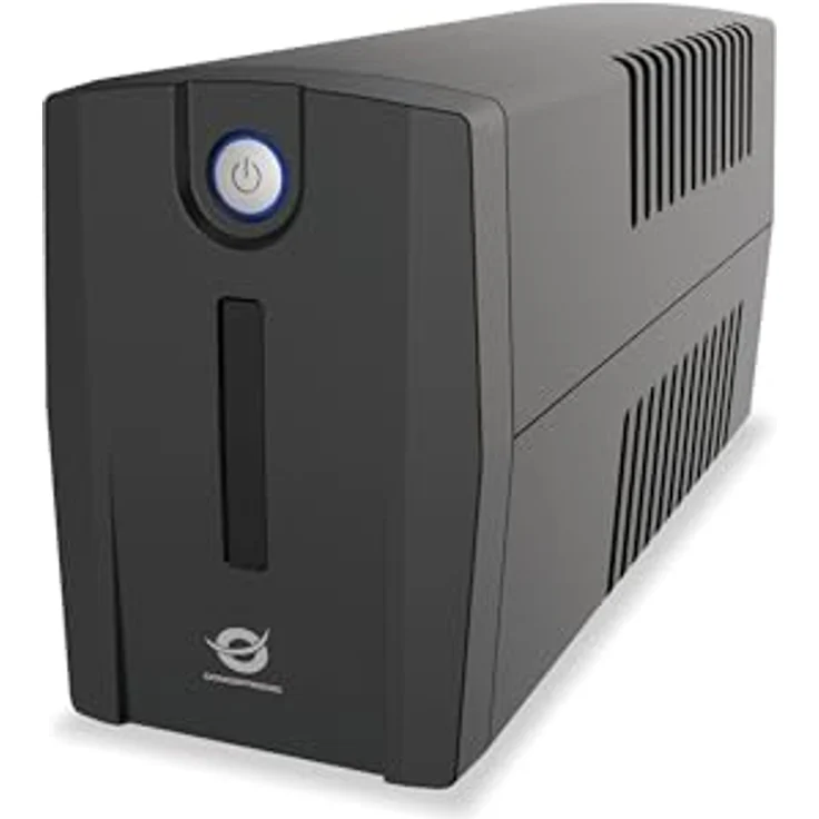 Conceptronic ZEUS07ES 1000 VA 600 W USV, HID USB, AVR, Schuko x 2, RJ45 EIN-/Ausgang, schwarz – Bild 2