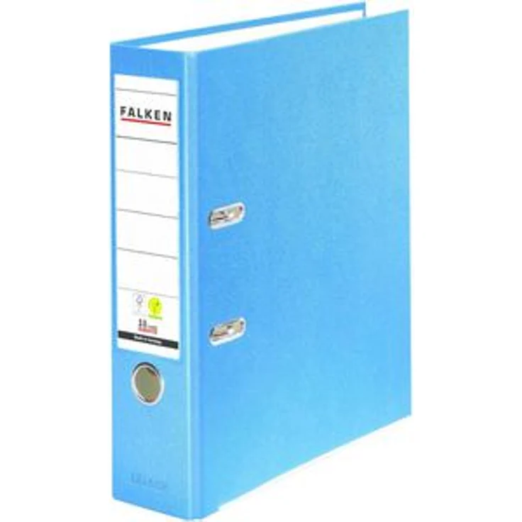 Falken Ordner 11286564, PP, A4, 8cm, Kunststoffordner, aqua – Bild 1