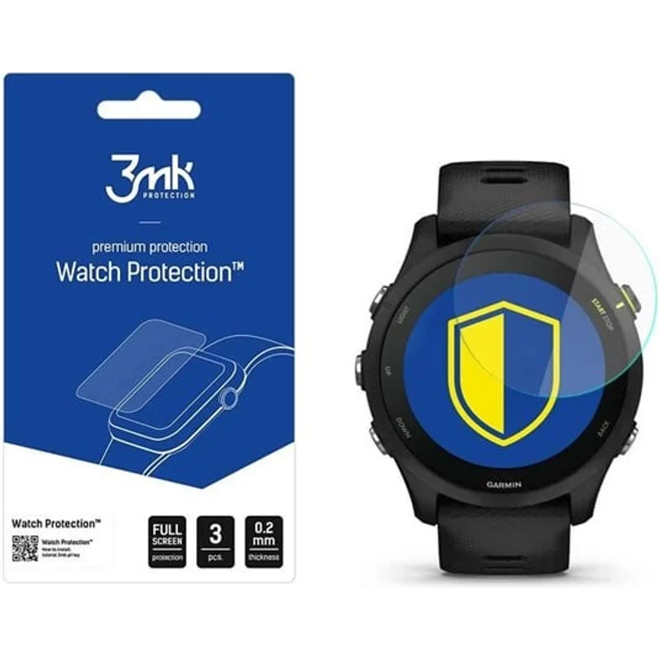 3mk Watch Protection™ v. FlexibleGlass Lite, Displayschutz für Garmin Forerunner 255, kratzfest und flexibel