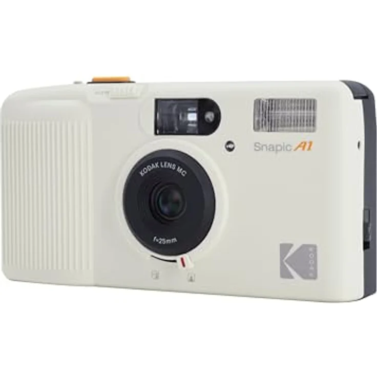 KODAK Snapic A1 35 mm Filmkamera, wiederverwendbar, 2-Zonen-Fokus, leicht und kompakt, Elfenbeinweiß – Bild 2