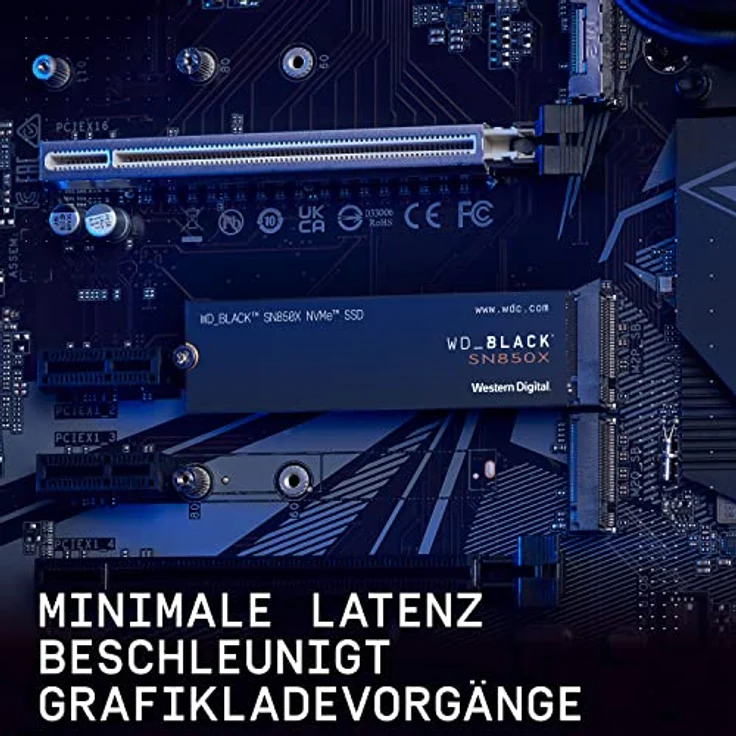 WD_BLACK SN850X NVMe SSD 1 TB interne SSD (Gaming Speicher, PCIe Gen4-Technologie, Lesen 7.300 MB/s, Schreiben 6.300 MB/s) Schwarz – Bild 4