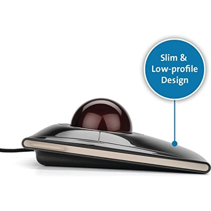 Kensington SlimBlade Mouse, Kabelgebundene Maus mit Trackball, Kompatibel mit Windows & macOS, ideal fürs Home Office, schwarz,K72327EU – Bild 7