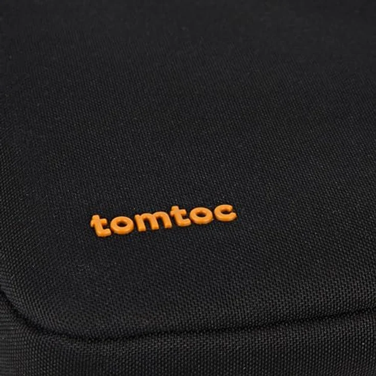 tomtoc Defender-A13, Notebooktasche für 14 Zoll MacBook Pro, Militärstandard-Schutz, aus recycelten Materialien, Schwarz – Bild 11