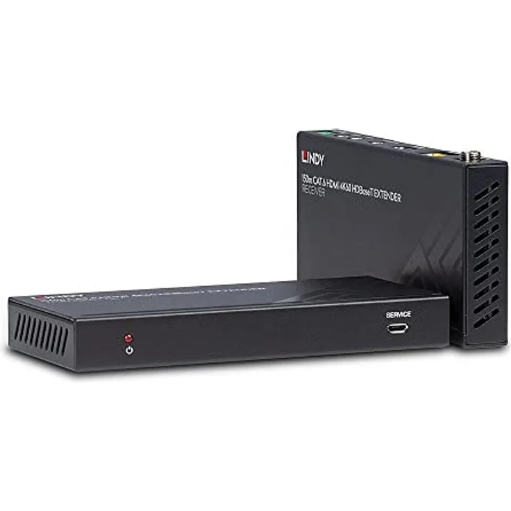 Lindy HDMI HDBaseT Extender KVM Switch, 4K Ultra HD, HDR-Unterstützung, PoC-Funktionalität, Schwarz