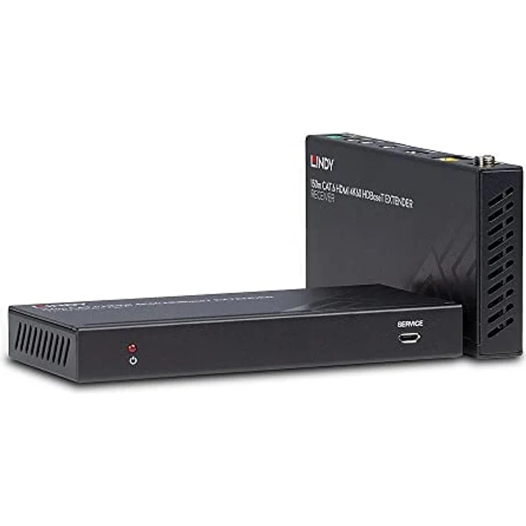 Lindy HDMI HDBaseT Extender KVM Switch, 4K Ultra HD, HDR-Unterstützung, PoC-Funktionalität, Schwarz – Bild 1