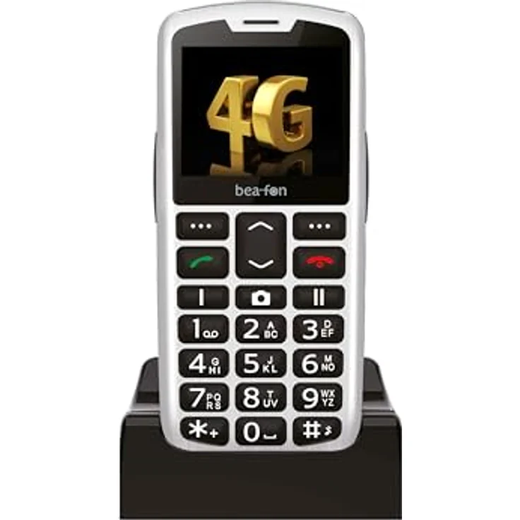 Beafon SL260 LTE 4G Silverline Seniorenhandy mit SOS Notruftaste Hörgerätekompatibel M4/T4 Lichtsignal Display 2,2" Silver – Bild 1