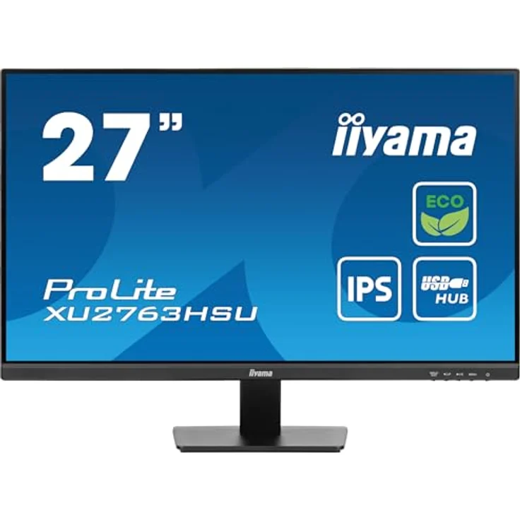 iiyama ProLite XU2763HSU-B1 27" IPS LED-Monitor Full-HD 100Hz HDMI DP USB3.2 FreeSync Energieklasse B schwarz – Bild 2