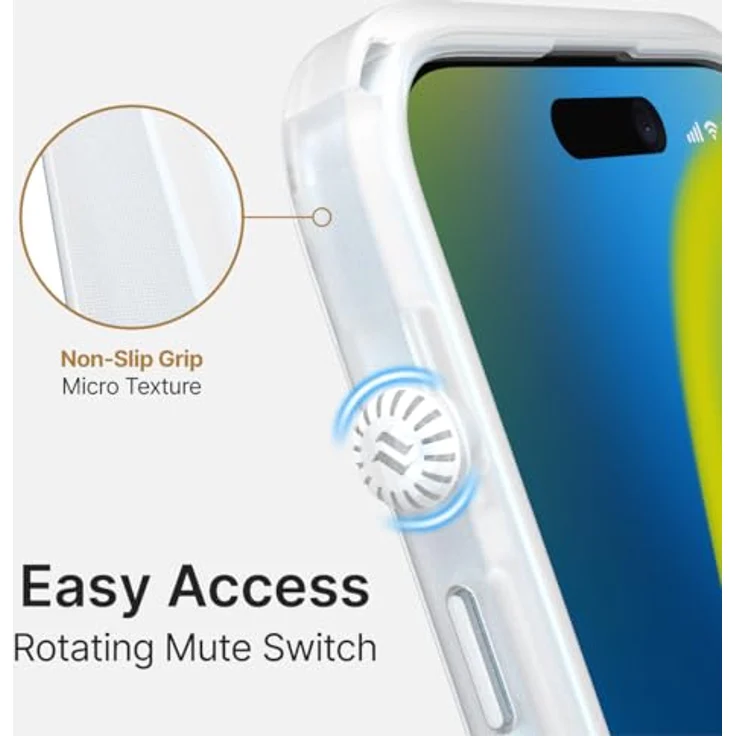 Catalyst Influence Case compatible with Magsafe iPhone 15 Pro Max Clear - Schutzhülle mit Magsafe Kompatibilität, transparent – Bild 3