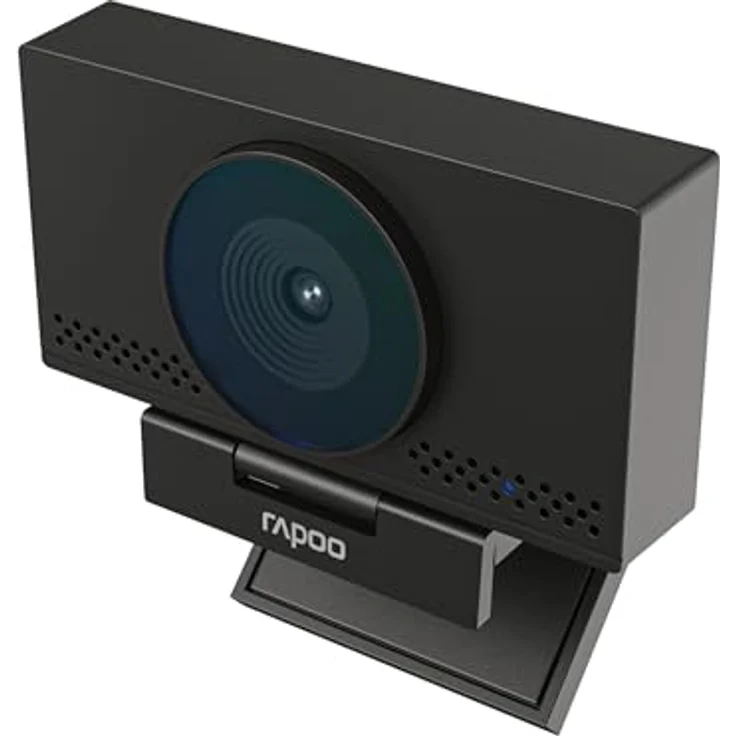 Rapoo XW4KAF, USB Webcam 4K mit UHD 3024p Auflösung, Doppelmikrofon mit Rauschunterdrückung, 75° Sichtfeld, Autofokus, Abdeckung, für Meetings und Streaming, PC und Mac – Bild 3