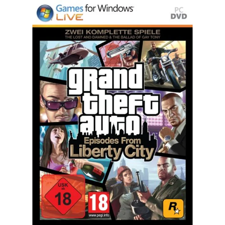 Rockstar Games Grand Theft Auto: Episodes from Liberty City, PC-Spiel mit "The Lost and Damned" + "The Ballad of Gay Tony", DVD-ROM – Bild 1