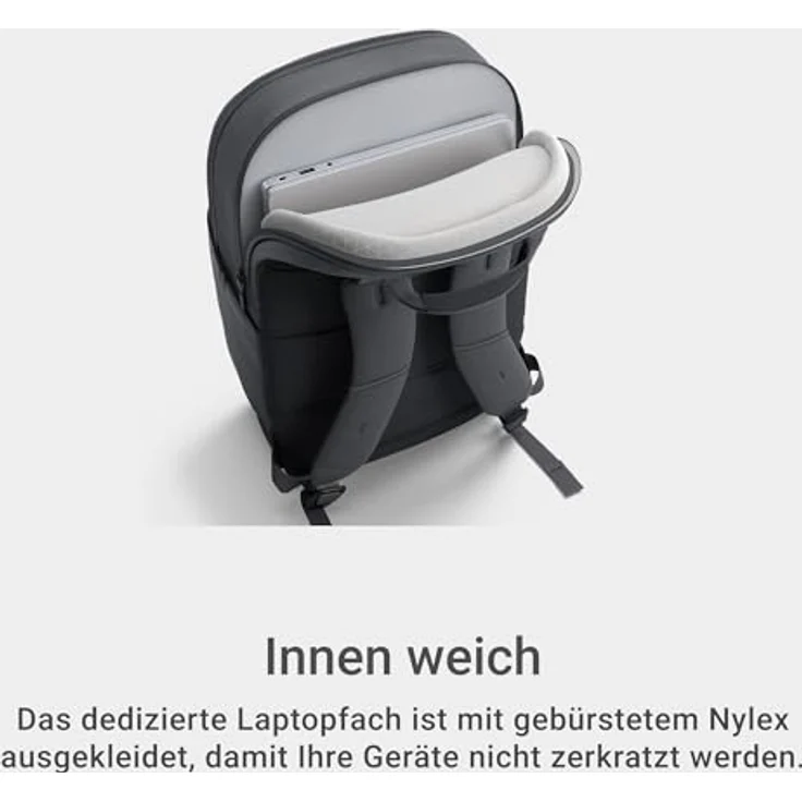 Dell Notebook Rucksack Pro 13-14 Plus, nachhaltiger Rucksack für Laptops bis 35,6 cm (14 Zoll), grau – Bild 3