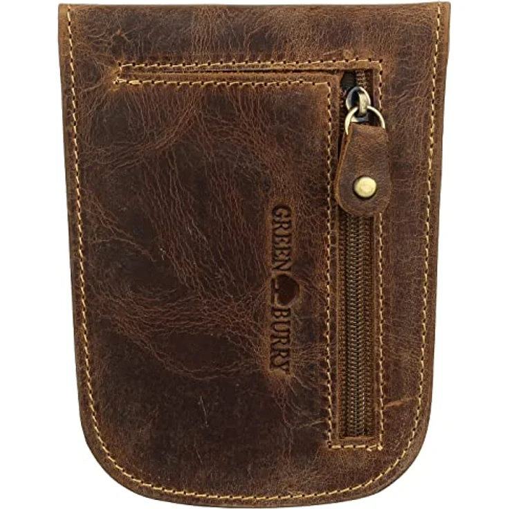 Greenburry Vintage Schlüsseltasche groß, Leder, Druckknopfverschluss, 11 x 1,5 x 7 cm – Bild 4