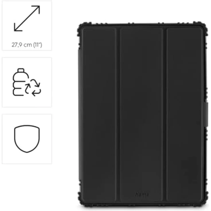 Hama Tablet-Case Protection für Samsung Galaxy Tab A11+ / A9+, 11.0 Zoll, mit Stiftfach und Shock-Protection, Schwarz – Bild 3