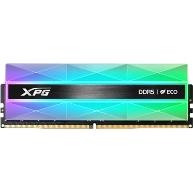 XPG Lancer Neon RGB, DIMM 16 GB DDR5-6000 (1x 16 GB), silber, INTEL XMP und AMD EXPO, umweltfreundlicher Kühlkörper aus 50% PCR-Kunststoffen – Bild 3