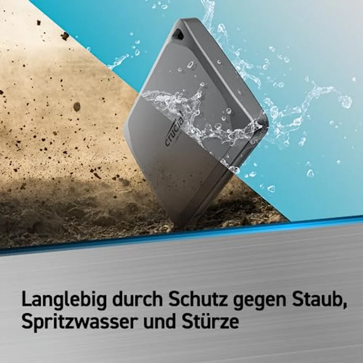 Crucial X9 Pro Portable SSD, USB 3.2 Gen2 USB-C-auf-USB-C-Kabel (10 Gb/s), Schnellanleitung – Bild 3