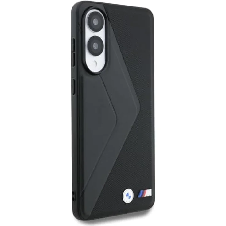 CG MOBILE BMW Lederhülle mit übergroßen Streifen, Echtleder Hardcase kompatibel mit MagSafe für Samsung Galaxy S25 Edge, schwarz – Bild 4
