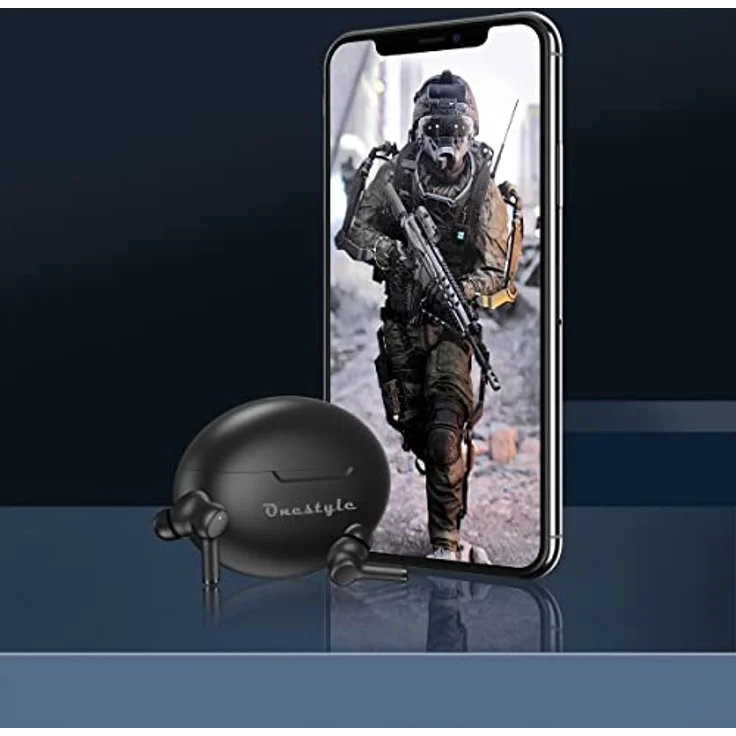 Onestyle TWS-VX-Plus black wireless In-Ear-Kopfhörer mit Bluetooth und Geräuschunterdrückung – Bild 2
